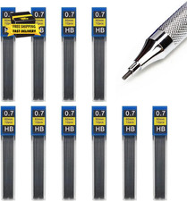 0.7Mm HB Mechanical Pencil Lead Refills, 120 Pieces 10 Tubes X 12 Leads , Break