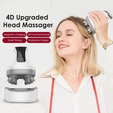Handheld Scalp Massager 84 Nodes-Cordless Kneading Massager for Men & Women Gift