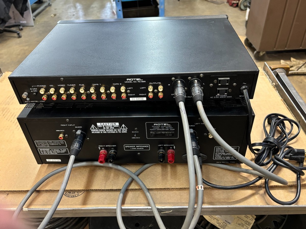 ROTEL RB-991 POWER AMPLIFIER WITH ROTEL RC-995 CONTROL AMPLIFIER
