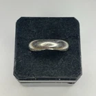 Vintage 925 Sterling Silver Plain Band Men’s Ring Wedding Band 4.3 Grams Sz 9.5
