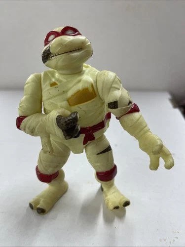 Vintage 1993 TMNT Universal Monsters Raph Raphael Mummy Figure Glow In The Dark