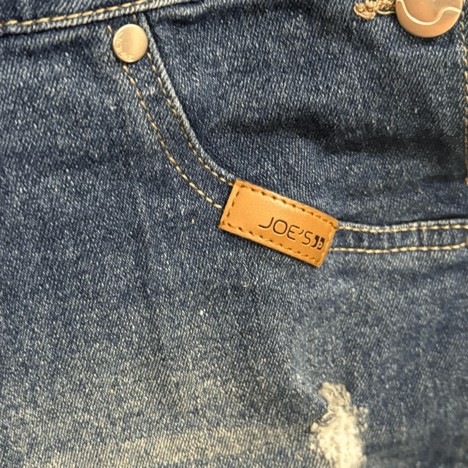 Joes Jeans Girls Flower Denim Shortalls Overalls Size 12 - Image 2 of 4