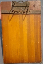 Vintage Globe Wernicke Co. Cincinnati USA Columbia File Wood Clipboard 9 x 14.5