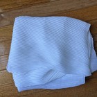 Cato WHITE Crinkle Pleated Scarf Sheer 24” X 86” Polyester — photo 3