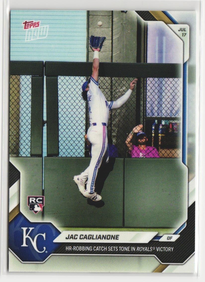2026 MLB Topps NOW #458 Jac Caglianone Rookie RC Royals Robs HR Royals