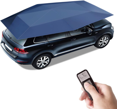 #ad 4.8m Auto Remote Control Car Sun Shade Foldable Sunshield Roof Umbrella Cover $295.00