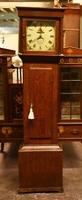 Oak Grandfather Clock Victorian Longcase Woodyear Salisbury