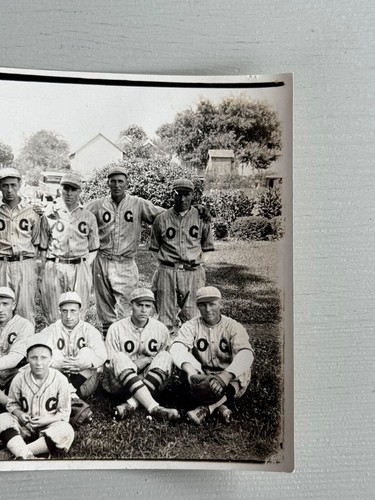 Vintage Photograph Baseball Team Portrait O G Letters on Uniform - Bild 4 von 6
