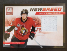 2011-12 Panini Elite Mika Zibanejad New Breed Rookie Jersey Patch #16 Senators