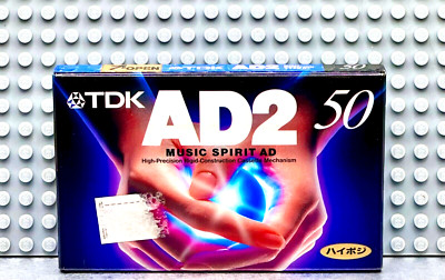 TDK  AD 2  50    TYPE II    BLANK CASSETTE TAPE (1) (SEALED)