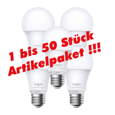 1-50er TP-Link Tapo L520E Intelligentes Leuchtmittel 8 W Weiß WLAN