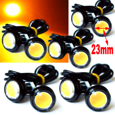 10X 23mm Lens Eagle Eye Amber LED Daytime Running lights for Chevrolet Silverado