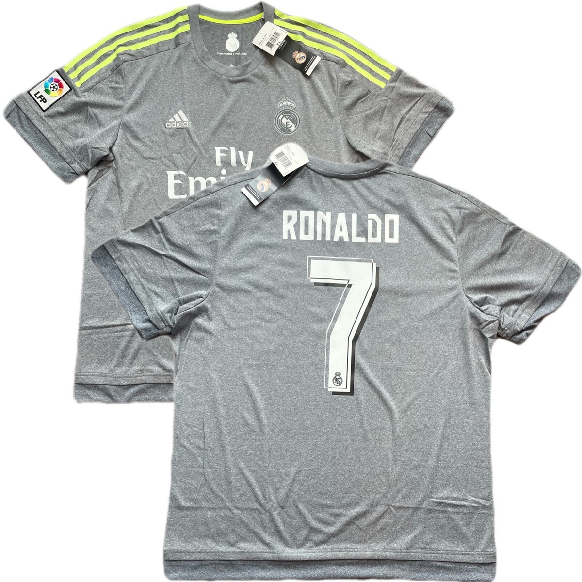 2015/16 Real Madrid Away Jersey #7 Ronaldo XL adidas Soccer CR7