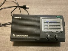 Sony ICF-34 Portable Radio 4 Band AM/FM Weather TV Great Shape