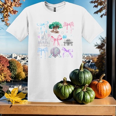 Epcot 4 Parks Coquette T-Shirt Kinder Hoodie Herren Damen Unisex Tshirt SX123