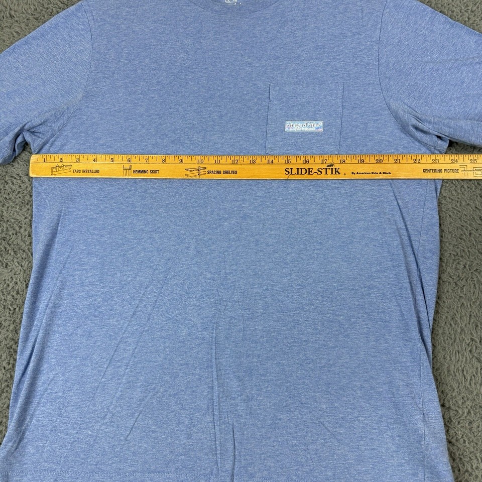 Vineyard Vines Tshirt Mens Large Short Sleeve Graphic Logo Blue Martha