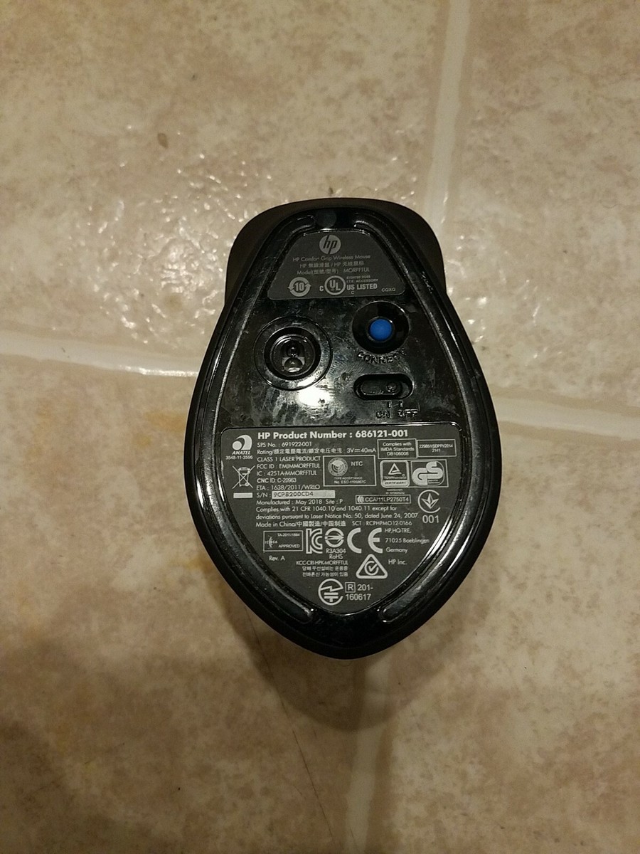 HP MORFFTUL Grip Comfort Wireless Mouse 686121-001 No Receiver | eBay