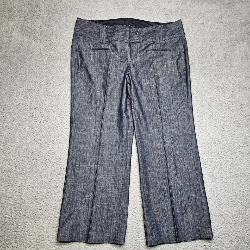 Pantalones Heart Soul para mujer 11 HS oscuros pierna ancha frente plano informales Foto 3 de 4