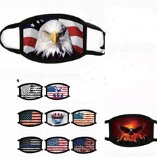 American Flag FACE MASK Reusable Washable Unisex Face Cover USA Seller
