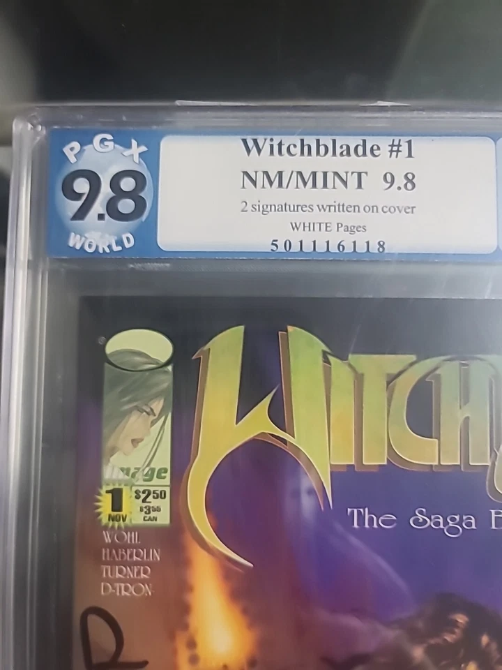 Witchblade #1 (PGX 9.8) 1995 Image Signed Wohl & Haberlin 501116118 Not CGC - Image 2 of 4