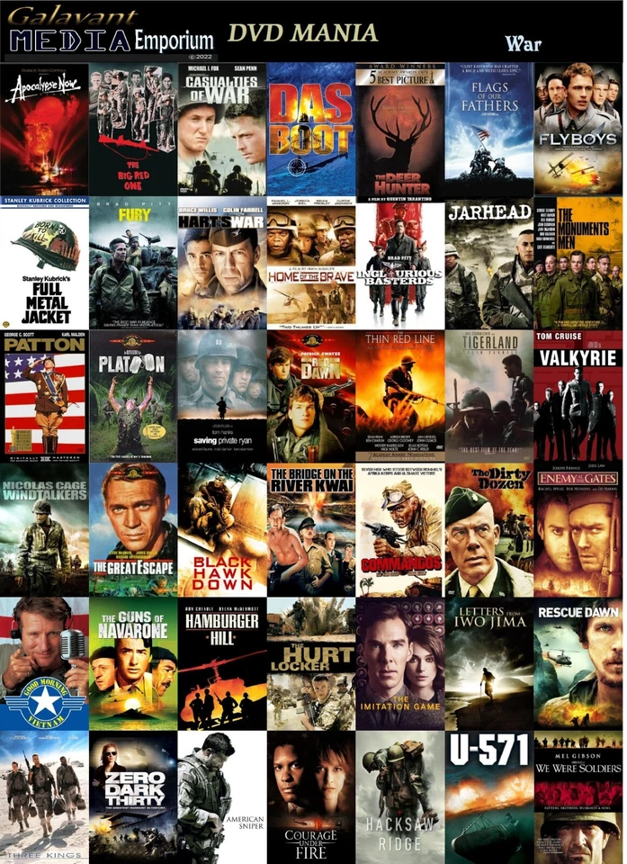 DVD Mania Pick Your Movie Action Crime Thriller Western War Combine Ship DVD Lot - Image 3 of 4