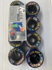 Rare Nos Hyper made Rock Lab Rat 62mm speed roller skating wheels Poly BD Blue