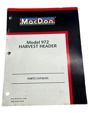 MacDon Model 972 Harvest Header Parts Catalog 46379