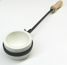 12oz Melting Dish Crucible  Tong Handle Dish Round Cup and Holder Set Melt Gold