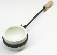 12oz Melting Dish Crucible & Tong Handle Dish Round Cup and Holder Set Melt Gold