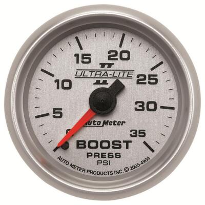 AutoMeter GAUGE, BOOST, 2 1/16'', 35PSI, MECHANICAL, ULTRA-LITE II*2-1/16 in. BOO