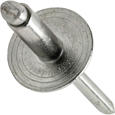 Large Flange Pop Rivets Stainless Steel 3/16'' x 3/16'' Size (6-3) Quantity 500