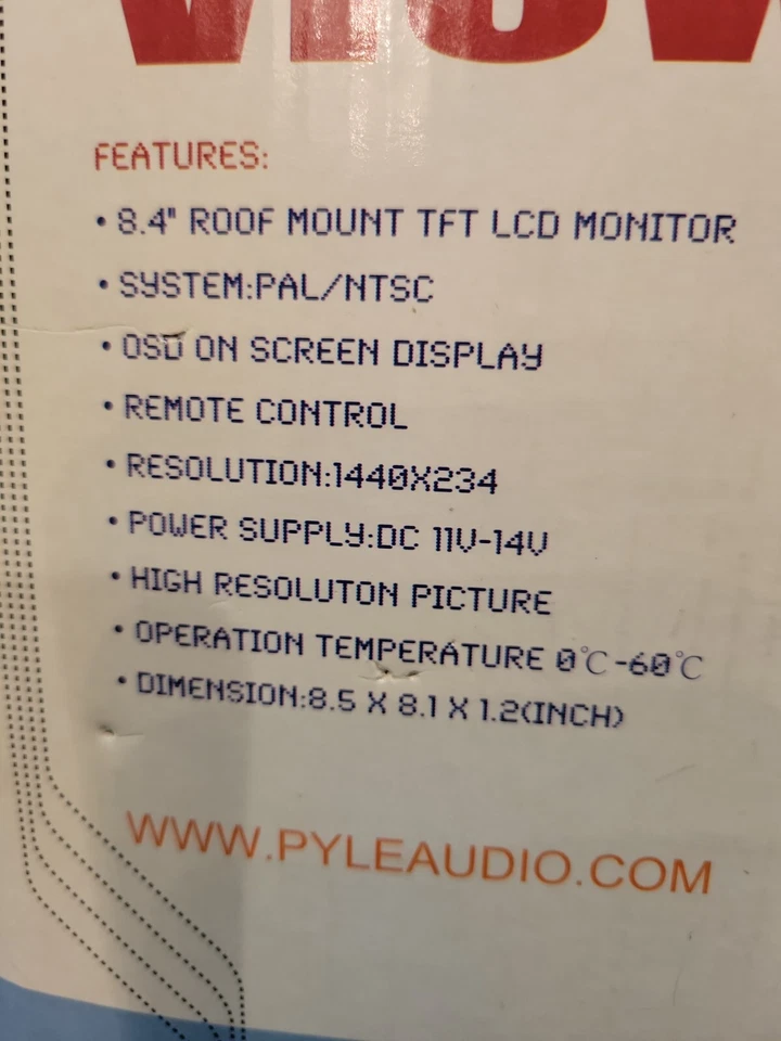 Pyle View 8.4” PLVWR 840 Monitor - Image 2 of 4