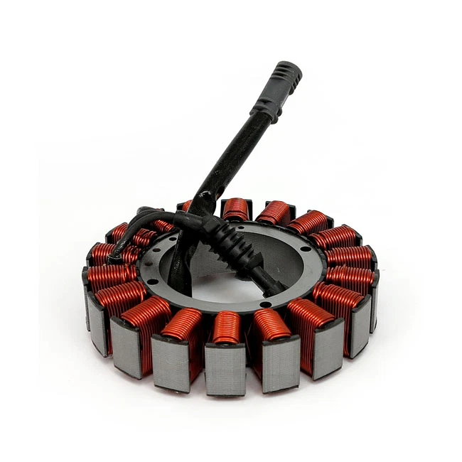 STATORE ALTERNATORE PER HARLEY TOURING 06-16 ELECTRA STREET ROAD GLIDE 50 AMP HD - Immagine 3 di 4