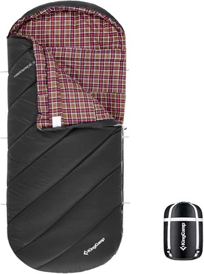 Sleeping Bag for Adults, Extra Wide Flannel Sleeping Bag