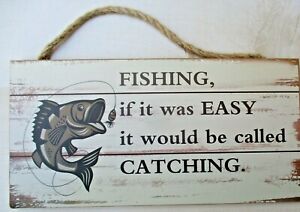Details about   Fishing Boating Wooden Signs Decorative Home Decor Gift