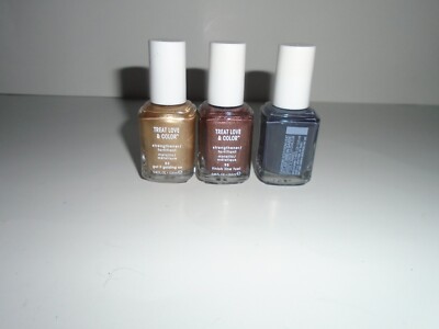 Essie Treat Love & Color Full Coverage Creme Strengthener  3 Bottles New