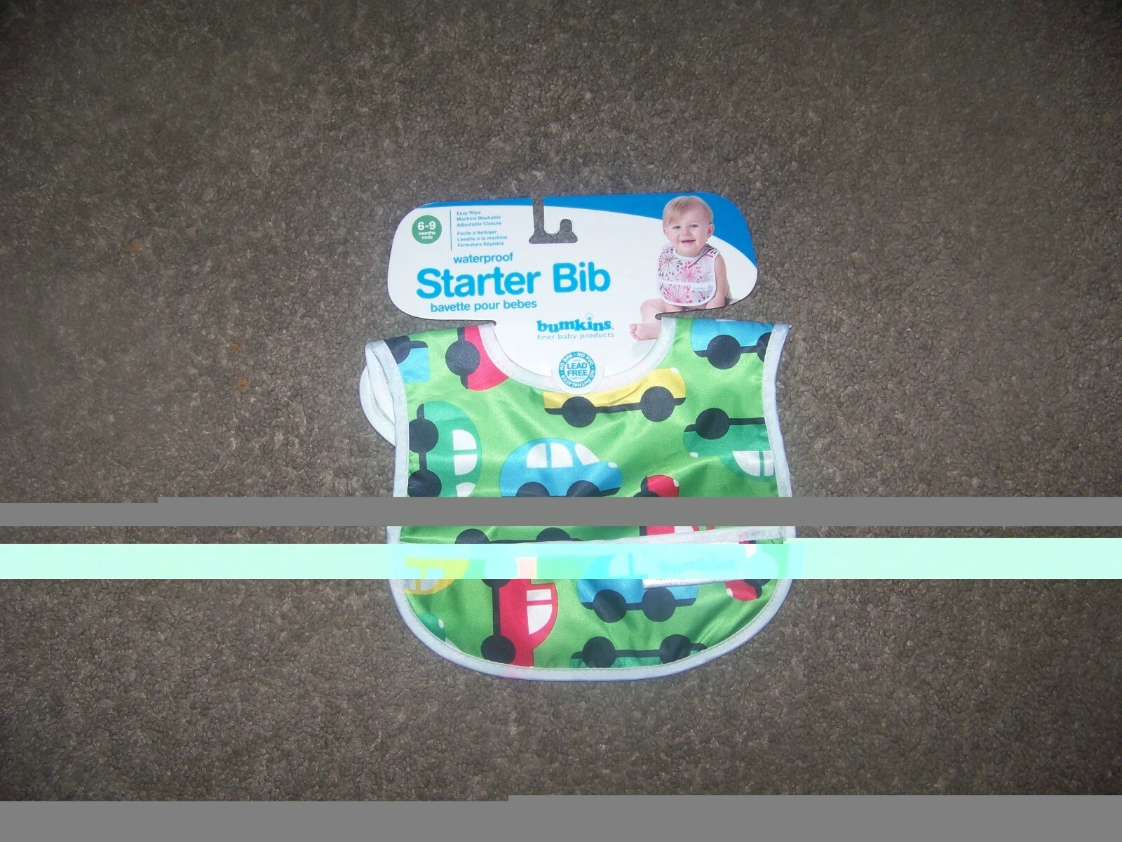 bumkins starter bib with crumb catcher new
