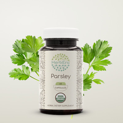 HerbEra Parsley 60/120 Capsules, 500 mg, Parsley (Petroselinum crispum)