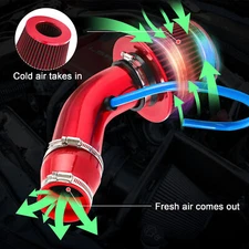 Pipe 3" Cold Auto Air Intake Filters Clamp Accessory  Air Intake Kit Hose System