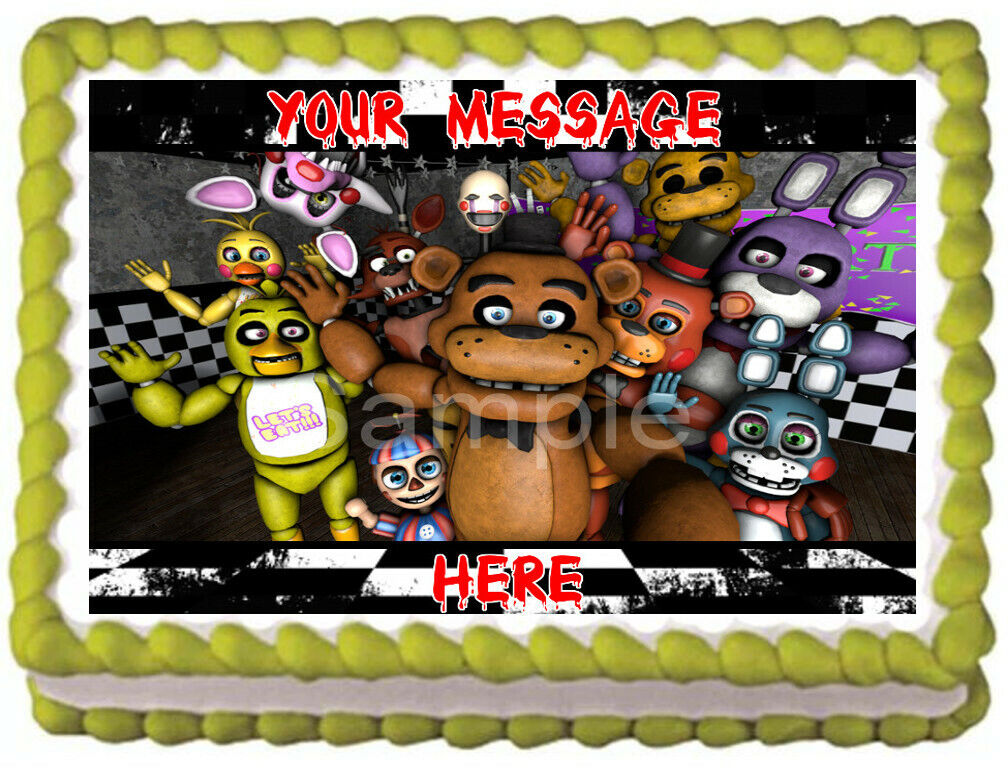 Five Nights at Freddy's Cupcake Toppers FNAF Birthday Party 5