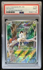 2025 Pokemon Phantasmal Flames Meowth Illustration Rare #106/094 PSA 9