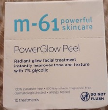 M-61 POWERGLOW PEEL Radiant GLOW Facial Treatment 7 Glycolic 10 treatments NIB