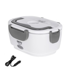 Heated Lunch Box Keep-Warm Box 12 V DC & 230 V AC Grey Camry