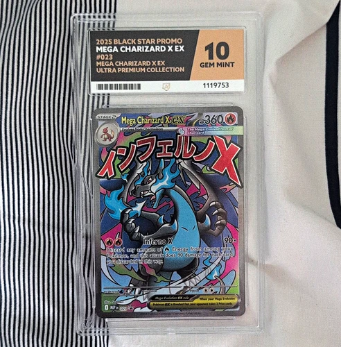 Nintendo Pokémon TCG Black Star Promo Mega Charizard X EX 023 JP Holo Ace 10