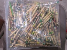 3 lbs Bulk Lot of 100 Crayons Crayola Brand Green Hues Used Crafts Art Melt