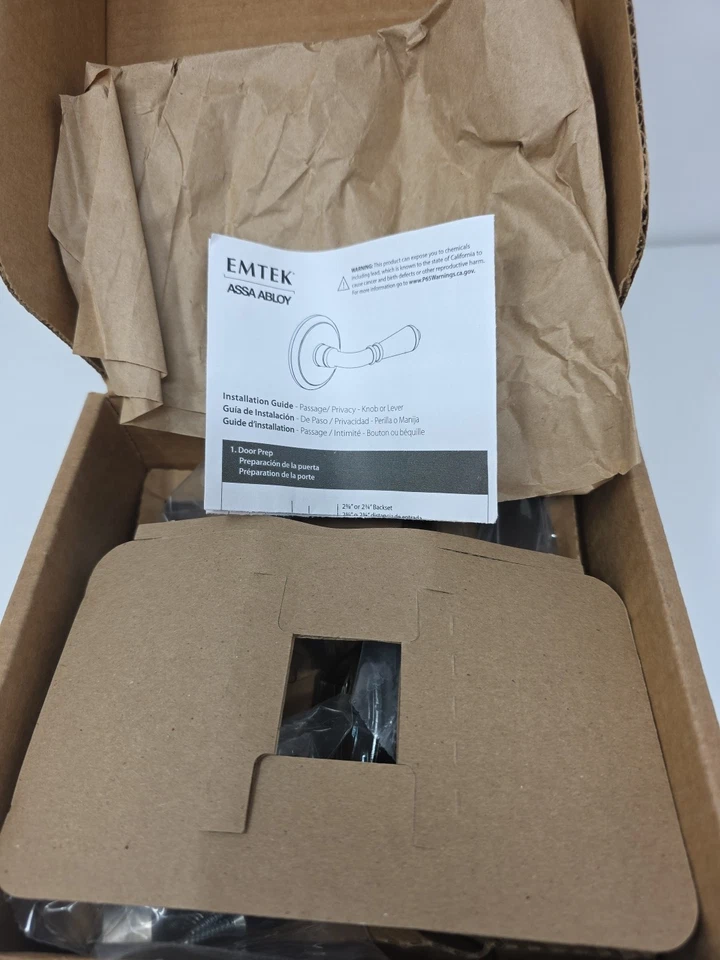 Emtek 5050HLOUS15 Assa Abloy Dummy, Square Rosette, Helios Lever, US15 - Image 4 of 4