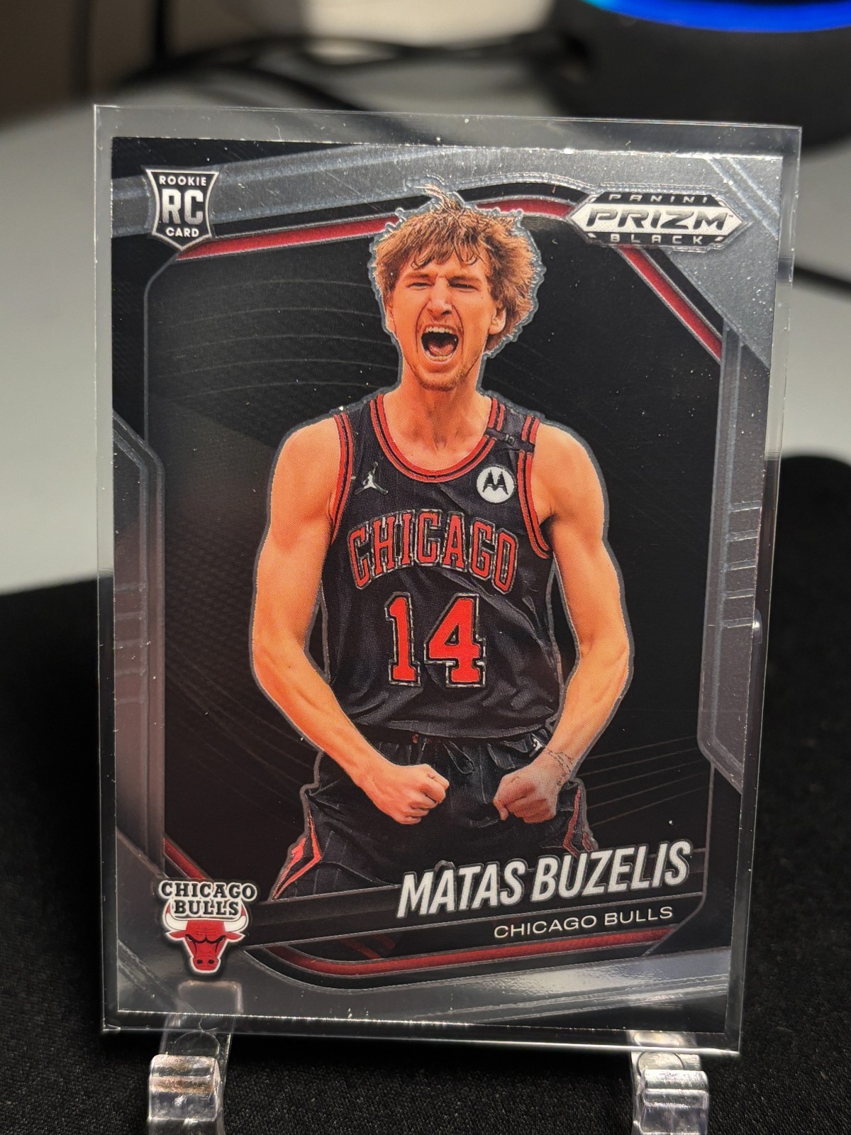 2024-25 Prizm Black Matas Buzelis Rookie (RC) #41 Chicago Bulls
