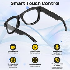 V3 AI Smart Glasses 4K Voice Video Audio Record Bluetooth Sunglasses Version cfh