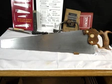 Disston #7, 22" Panel Saw, 10 ppi Cross Cut, Jointed, Sharpened, 1896-17, INV159