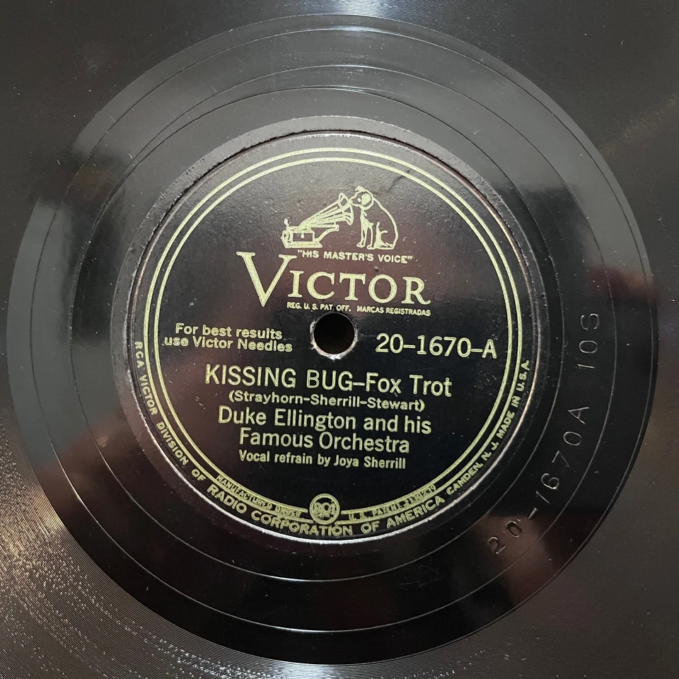 DUKE ELLINGTON - Mood To Be Wooed / Kissing Bug - 10" Shellac 78RPM Record - E+ - Image 3 of 4